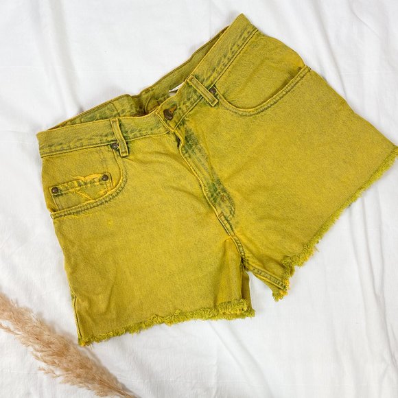 Levi's Pants - Vintage Levi's 545 Cutoff Denim Shorts - Neon